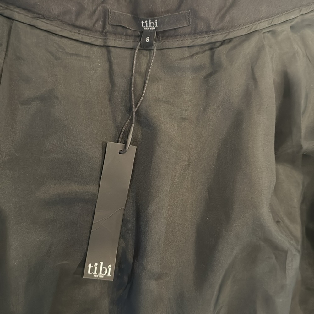 ‼️PRICE FIRM‼️ Tibi Pleated Leather Midi Skirt Size 8 - Picture 12 of 12
